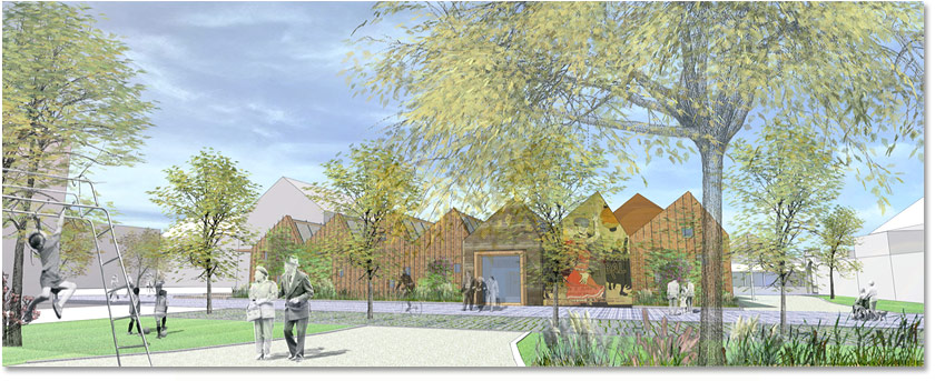 Projet les sheds entrée principale