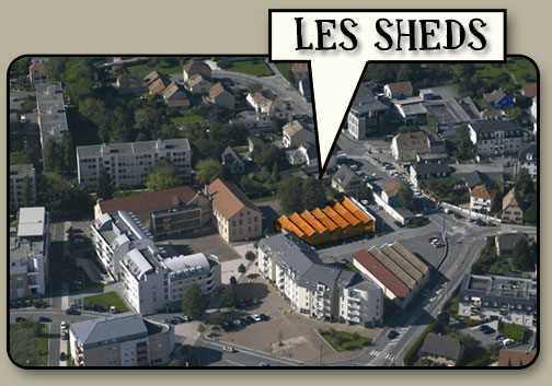 Projet les sheds vue du ciel