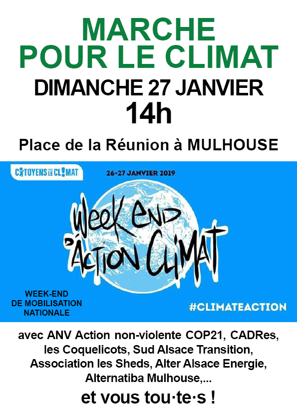 Affiche Marche pour le climat 