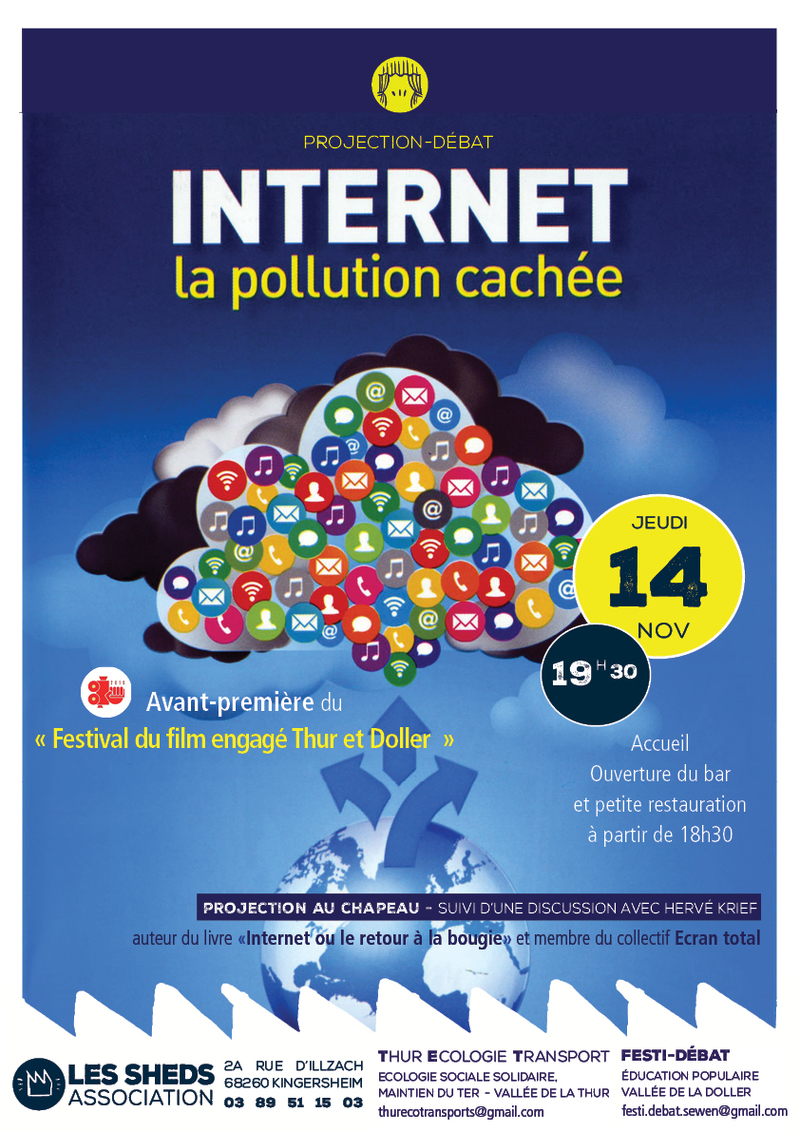 Affiche Projection « Internet, la pollution cachée »