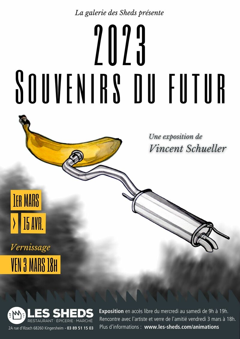 Affiche « 2023 - Souvenirs du Futur » par Vincent Schueller